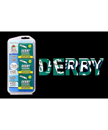 Buy 300 Derby Professional Single Edge Razor Blades - Free Shaving Factory Straight Razor Included | Premium Shaving Supplies for Men - Buy Online on GoSupps.com