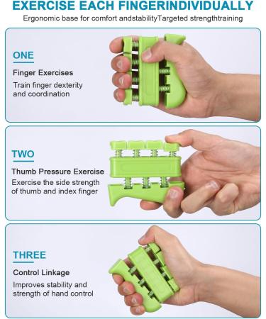 JISSTA 10-Pack Hand Trainer - Egg-Shaped Finger Resistance Bands for Strength & Rehabilitation - Buy Online on GoSupps.com