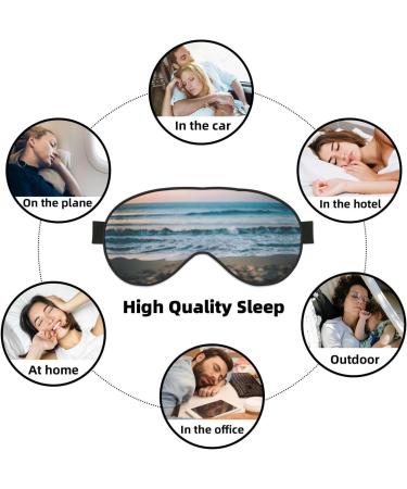 Double-Sided Sleep Eye Mask - Soft Adjustable Blindfold | Block Out Light | Perfect for Beach & Travel - Buy Online on GoSupps.com