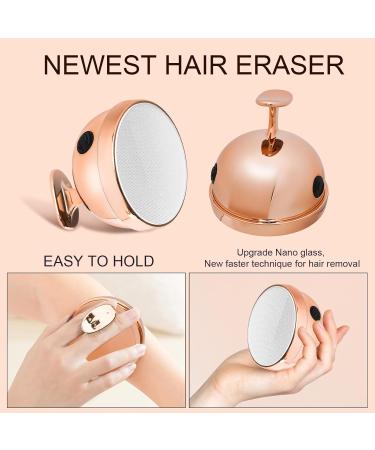 Crystal Hair Remover Canvalite Painless Magic Crystal Hair Eraser for Women Washable Reusable Skin Exfoliating Hair Removal Stone for Women Men Unique Shape Hair Shaver for Arms Legs Body(Gold) - Buy Online on GoSupps.com