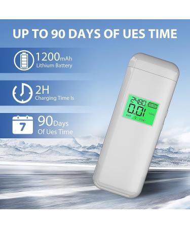 L&HE Professional-Grade Breathalyzer with HD LCD Display and Memory Function - Accurate Alcohol Tester for Home Parties - Buy Online on GoSupps.com