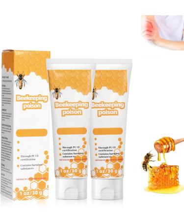 New Bee Venom Gel New Bee Extract Bee Venom Joint Gel New Bee Venom Herbal Honey Gel Cream for All Skin Types(30ml*2PCS)