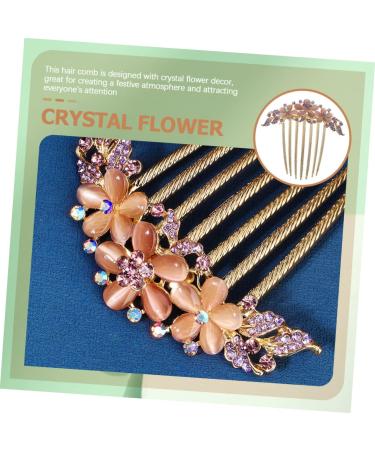 HONMEET Opal Comb Styling Hair Clips Comb Hair Clip Bride Hair Clip Hairbrushes for Woman Comb for Hair Barrettes for Thick Hair Wide Tooth Comb for Wavy Hair Combs for Women Purple Alloy - Buy Online on GoSupps.com