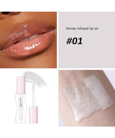 Moisturizing Lip Oil | 8ml Long-Lasting Soft Nourishing | Non-Sticky Lip Gloss Oil for Travel Business Trip Home Outdoors School Girlfriend Wife Friend - Buy Online on GoSupps.com