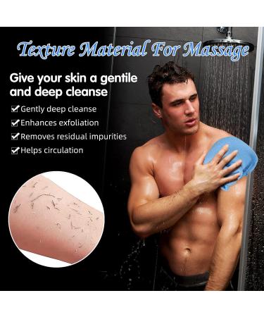 4-Piece Nylon Exfoliating Back Scrubber Set with Handles - Shower Washers for Smooth Skin - Buy Online on GoSupps.com