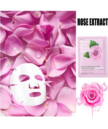 EHIOG Hydrating Face Masks Skincare Rose Mask Sheet Hydrating Soothing Moisturizing Revitalizing Facial Mask Sheet Skincare Hydrating & Nourishing face masks Improves Skin Face Care(25g) - Buy Online on GoSupps.com