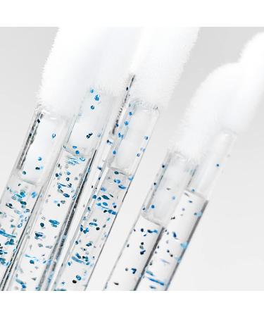 500 PCS Glitter Blue Disposable Lip Brush - Makeup Gloss Applicator Wands for Lipstick | Perfect for Professionals & Personal Use - Buy Online on GoSupps.com