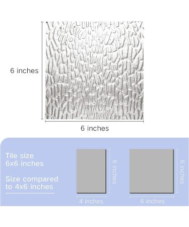 MaxGrain 6x6 Clear Textured Stained Glass Sheets - Variety Cathedral Glass Packs for Art Crafts (8 Sheets) - Buy Online on GoSupps.com