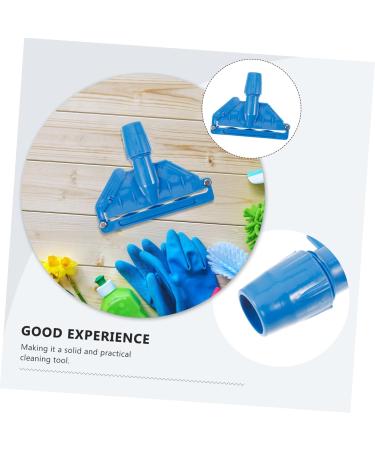 Detachable Mop Head Clamp - Adjustable Mop Clip for Floor Cleaning | Durable Plastic Accessories 28c Blue - Perfect Replacement for Mop Handle - Buy Online on GoSupps.com