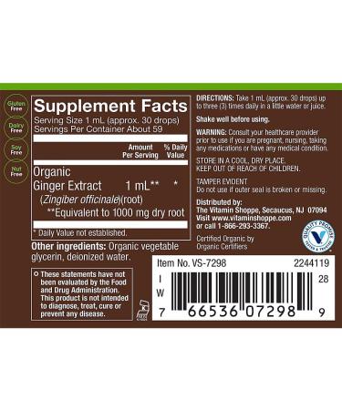 plnt Organic Liquid Ginger Full Spectrum Digestive & Reproductive Support Alcohol-Free (2 fl. oz.) - Buy Online on GoSupps.com