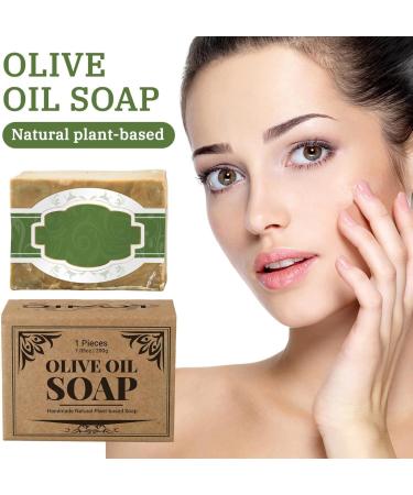 200g Natural Skin Care with Coconut & Olive Oil - Body & Hand Soap for Sensitive Skin Olive Oil Soap Brightens The Removes Oil Cleanses The Face And Provides A Refreshing Shower Soap (1) - Buy Online on GoSupps.com