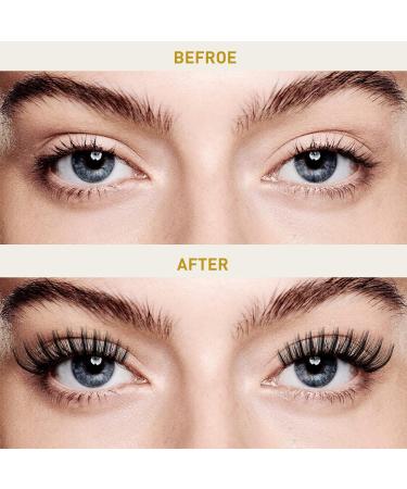 72 Cluster Lashes D Curl | Natural Fluffy Lash Extensions DIY | UK-FD-B51-D-MIX - Buy Online on GoSupps.com