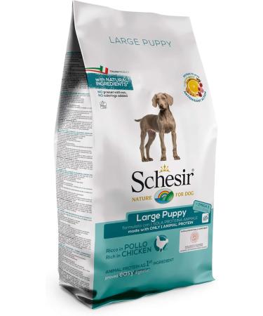 Schesir Large Puppy Food Chicken Flavor Croquettes - 12 kg Bag Format - Buy Online on GoSupps.com