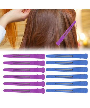 12 Non-Slip Hair Clamps for Hairdressers - Plastic Hair Clips & Accessories for Girls | Essential Hair Fixing Tools - Buy Online on GoSupps.com