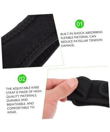 Buy Adjustable Patellar Girdle Knee Pads - Jumper Knee Support Brace & Tendon Strap for Pain Relief - Buy Online on GoSupps.com