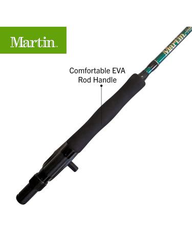 Martin Complete Fly Fishing Kit - 8ft 5/6wt 3pc Rod, Size 5/6 Reel, Pre-spooled, Custom Tackle Assortment - Brown/Green - Buy Online on GoSupps.com