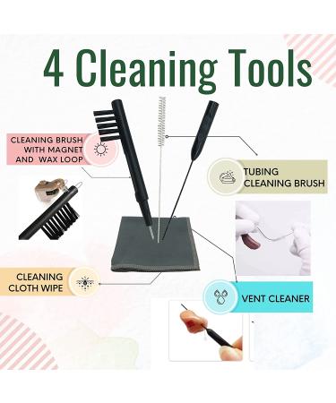 Hearing Aid Cleaning Kit - Dryer, Dehumidifier, 4 Tools for Maintenance & Care | Accessories for Earbuds, Cochlear Implants, Ear Amplifiers - Buy Online on GoSupps.com