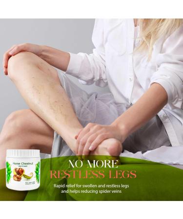 Varicose Vein Treatment Gel Cream | 500ml Horse Chestnut | Cooling & Calming for Painful Legs Feet & Knees - International Shipping - Buy Online on GoSupps.com