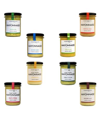 Charlie & Ivys Mayonnaise Mustard Pick N Mix - Choose From 8 Flavors | Lemon & Dill Smoked Garlic Chilli - Lime Smoky Paprika - Cumin Horseradish | Pack of 3 X 190g