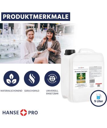 Hanseatic Pro Brunnen Cleaner 5000 ml - Premium Water Care Formula for Clean Fresh Water | Algae Bacteria & Lime Prevention - Buy Online on GoSupps.com