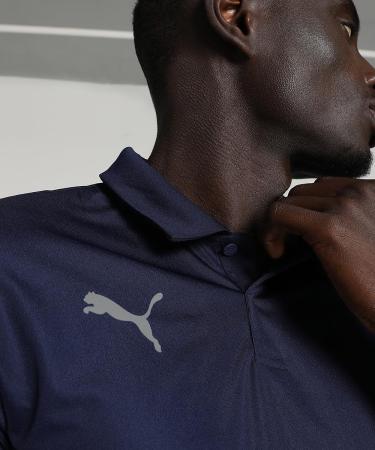 PUMA Men's Teamliga Sideline Polo Shirt 3XL - Dark Blue | International Shipping Available - Buy Online on GoSupps.com