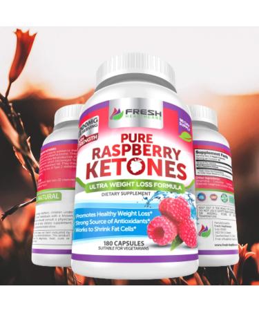 100% Pure Raspberry Ketones Max 1000mg - 3 Month Supply - Weight Loss Supplement - Energy Boost - 180 Capsules - Buy Online on GoSupps.com