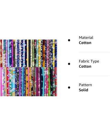 50pcs 10x10 inch Cotton Fabric Bundle Squares - Precut Quilting Sewing Craft Patchwork Supplies - Buy Online on GoSupps.com
