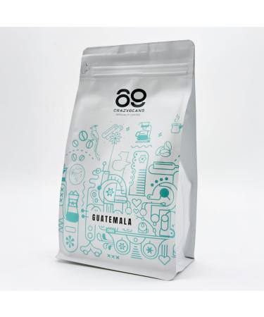 CrazyBeans Specialty Coffee | Guatemala Caturra Bourbon | 100% Arabica | Lavage par fermentation | 1600m | 84 points SCA | Huehuetenango | 500g