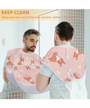 Buy Lovely Dogs Beard Bib Apron | Non-Stick Waterproof Hair Catcher for Men | Perfect Grooming Gift with Suction Cups - Buy Online on GoSupps.com