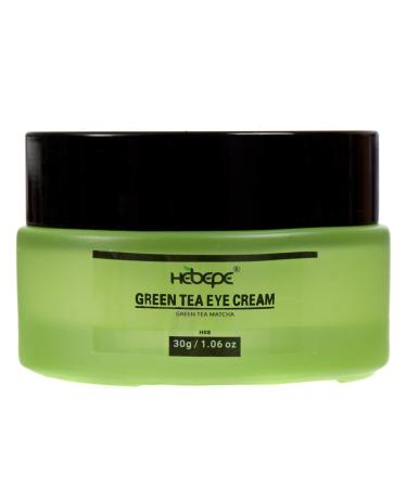 Hebepe Green Tea Matcha Eye Cream  with Hyaluronic Acid  Collagen  Vitamin C  E  B5  Cacao Extract  Diminish Dark Circles  Puffiness  Fine Lines  and Wrinkles