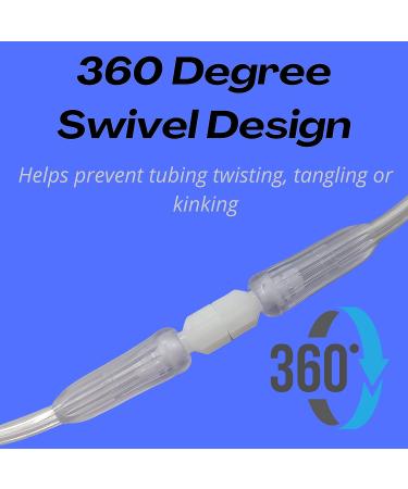 5 Pack Oxygen Tubing Swivel Connectors for Tangle-Free Oxygen Tubing - Buy Online on GoSupps.com