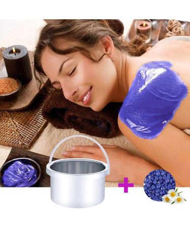 Hard Wax Beans for Hair Removal - Ideal for Face, Eyebrow, Back, Chest, Bikini, Legs - 14.1oz Refill with 10 Applicators - Buy Online on GoSupps.com