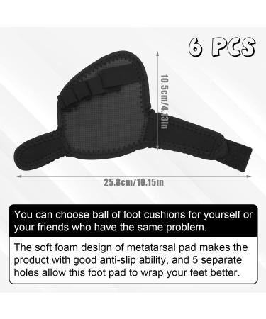 Adjustable Metatarsal Pads for Toe Support - 6pcs Ball of Foot Cushions for Hammer Toe, Claw Toes, Bunions - Men, Women - Buy Online on GoSupps.com