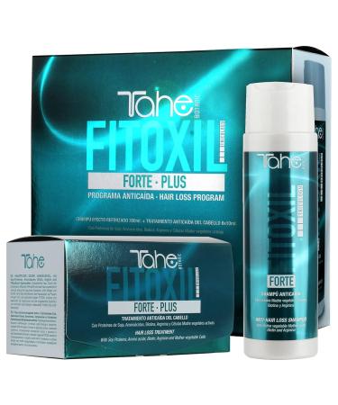 Tahe Botanic Fitoxil Forte Plus Hair Loss Treatment & Shampoo - 6x10 ML + 300 ML | International Shipping Available - Buy Online on GoSupps.com