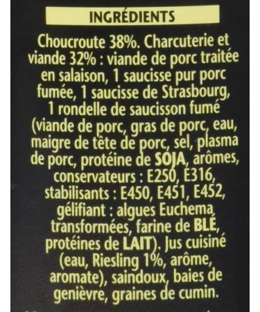 William Saurin Sauerkraut Royale - Riesling d'Alsace 400 g - Pack of 6 - Buy Online on GoSupps.com