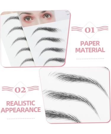 FRCOLOR 2pcs 3d Eyebrow Stickers Brow Makeup Grooming Brow Tool Artificial Eyebrow Women's Simple Template - Buy Online on GoSupps.com