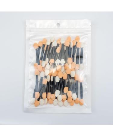 CIXLOGIC 50pcs Disposable Dual Sided Eyeshadow Brushes Eye Shadow Applicator Sticks Soft and Comfortable Sponge Tipped Eye Make up Applicators - Buy Online on GoSupps.com