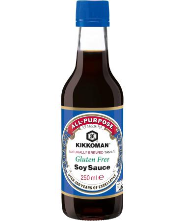 Kikkoman Tamari Gluten Free Soy Sauce 250 ml (Pack of 6) & Gluten Free Teriyaki Marinade 250 ml Pack of 6 - Buy Online on GoSupps.com