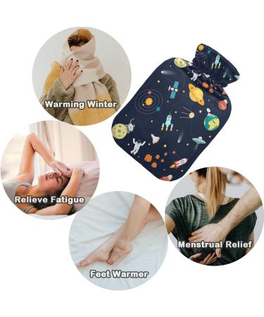 NAANLE GALAXY Astronaut Space Heat Bottle 1L - Transparent Hot Water Bottle for Bed Hand & Foot Pain Relief - Ideal Heat & Cold Therapy - Buy Online on GoSupps.com