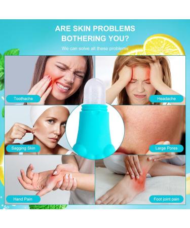 2 Pack Ice Face Rollers - Facial Ice Roller for Skin Care - Face Massage Tools for Tone Skin - Mother's Day Gift - Buy Online on GoSupps.com