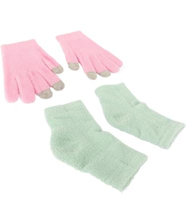 Qukaim Gel Moisturizing Spa Gloves Moisturizing Hand Gloves Pink Gel Touch Screen Gloves Prevent Cracked Skin Green Elbow Cover - Buy Online on GoSupps.com