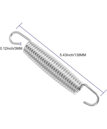 5.5 Heavy Duty Galvanized Steel Trampoline Springs Replacement - 40 Pack with T Hook for Aotob, Skywalker, JumpKing, UpperBounce, SkyBound - Buy Online on GoSupps.com
