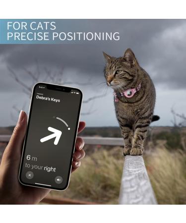 Kolacen Reflecting Airtag Cat Collar with Shell & Bell - Adjustable Safety Buckle for Puppies & Kittens (Pink) - International Shipping Available - Buy Online on GoSupps.com