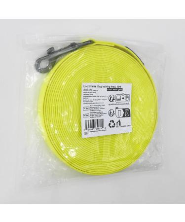 Looxmeer Neon Yellow Dog Tow Lines - 3m to 30m Tear-Resistant Leashes with Hand Loop & D Carabiner - Ideal for Training and Practice - Buy Online on GoSupps.com