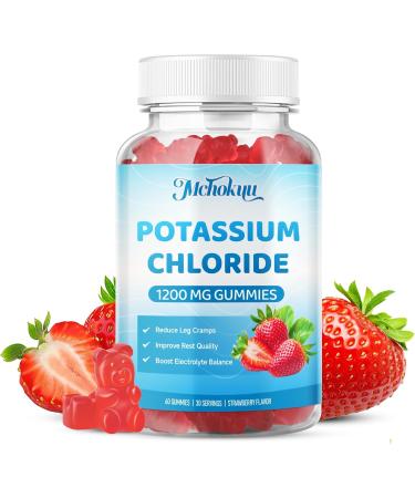 1200mg Calcium Citrate & Potassium Chloride Gummies Raspberry & Strawberry Flavor 120 Counts Bundle - Buy Online on GoSupps.com