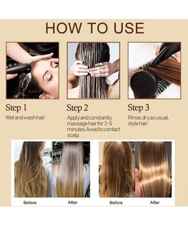 Browsluv Silk & Gloss Hair Straightening Cream Silk & Gloss Hair Straightening Cream Hair Mask Protein Correcting Hair Straightening Cream for Dry Damaged Hair (2pcs) - Buy Online on GoSupps.com