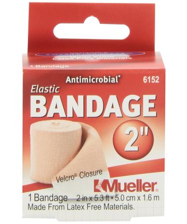 Mueller Sports Medicine Care Elastic Bandage with Clips 2x63.6 Inch (Pack of 1)