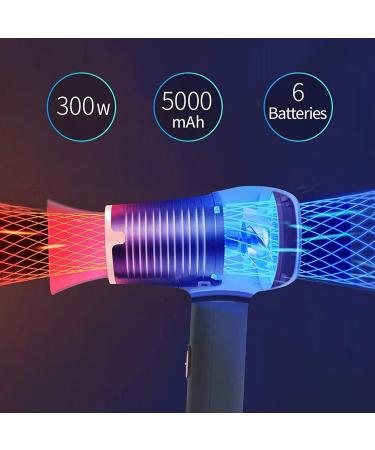 Travel Hair Dryer Lightweight Rechargeable Hair Dryer Portable Foldable Cordless Hair Dryer Hot and Cold Air - Buy Online on GoSupps.com