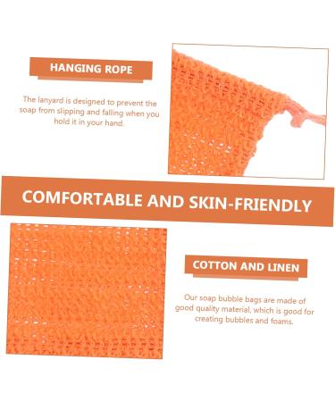 AUTSUPPL 5pcs Soap Storage Bag Soap Saver Net Soap Bag for Shower Pouch Shower Soap Cotton Linen - Buy Online on GoSupps.com