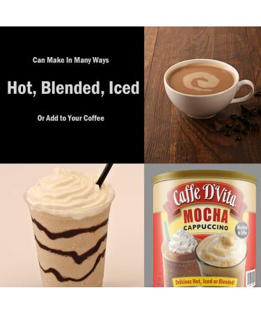 Caffe DVita Mocha Cappuccino 4 lb Can - 64 oz (Pack of 1) - Buy Online on GoSupps.com